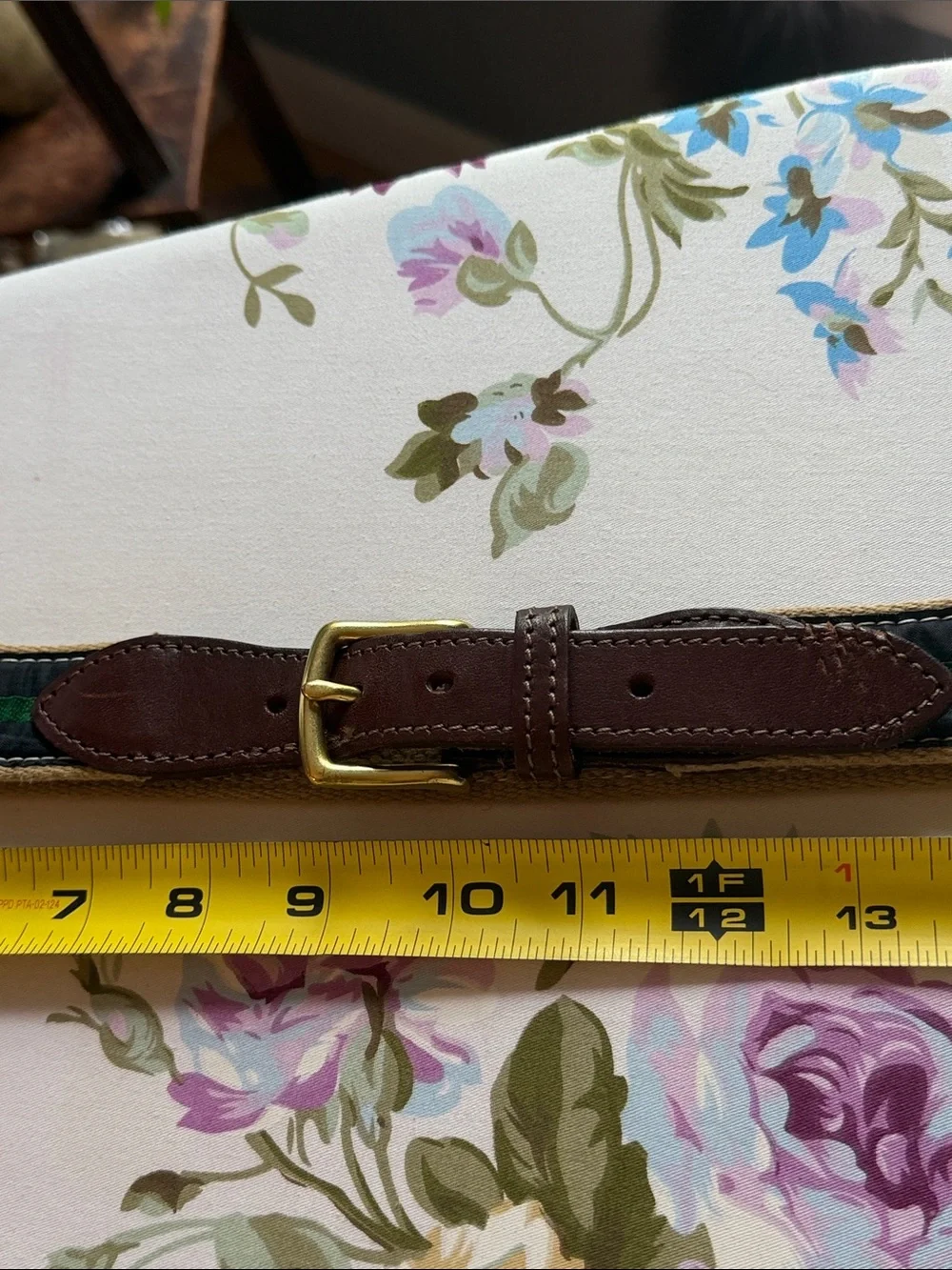 J.R.Hill & Co. NH Brown Leather Men’s Belt Live free or die Size 42